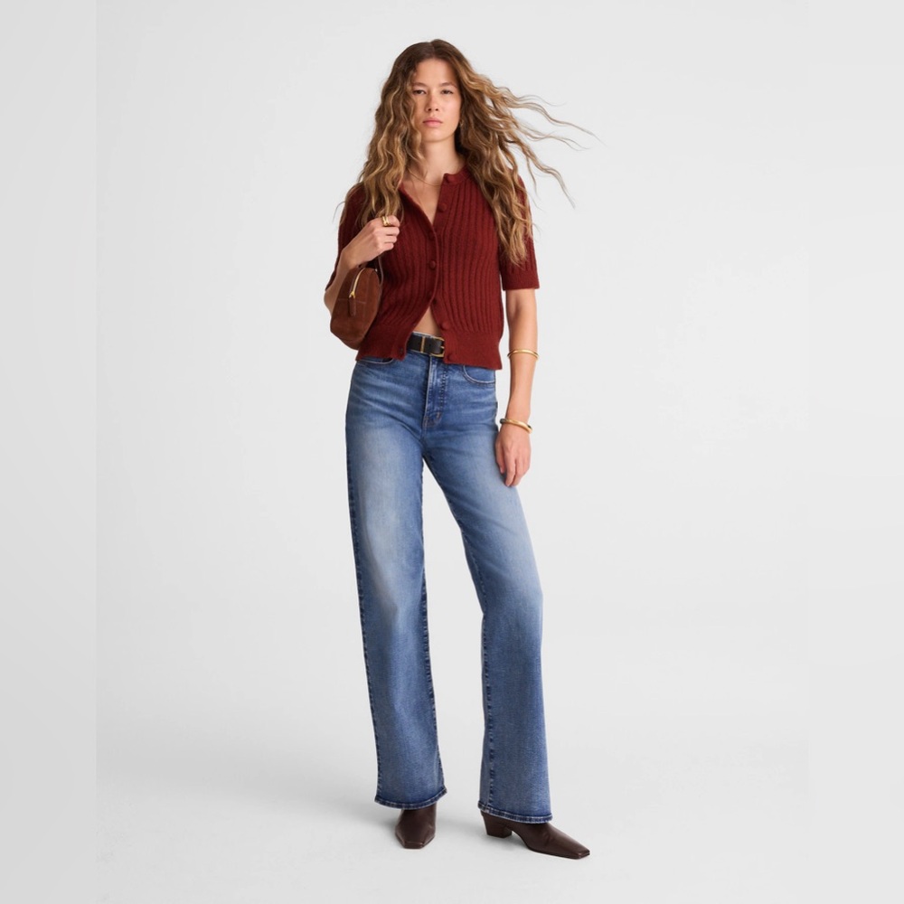 Madewell Classic Blue Wide Leg Jeans